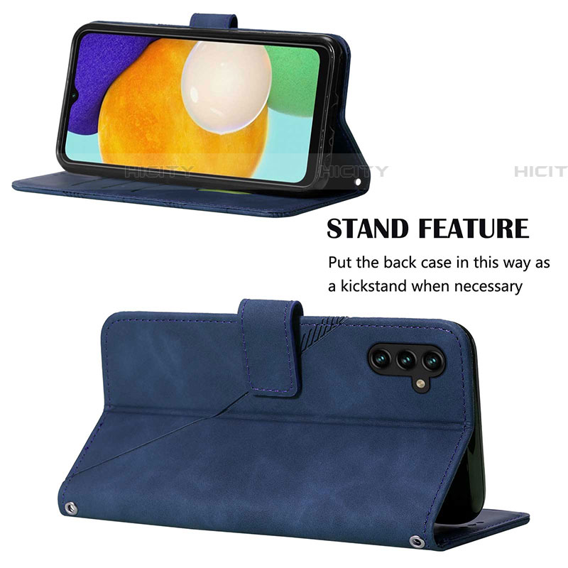 Handytasche Stand Schutzhülle Flip Leder Hülle Y03B für Samsung Galaxy A04s