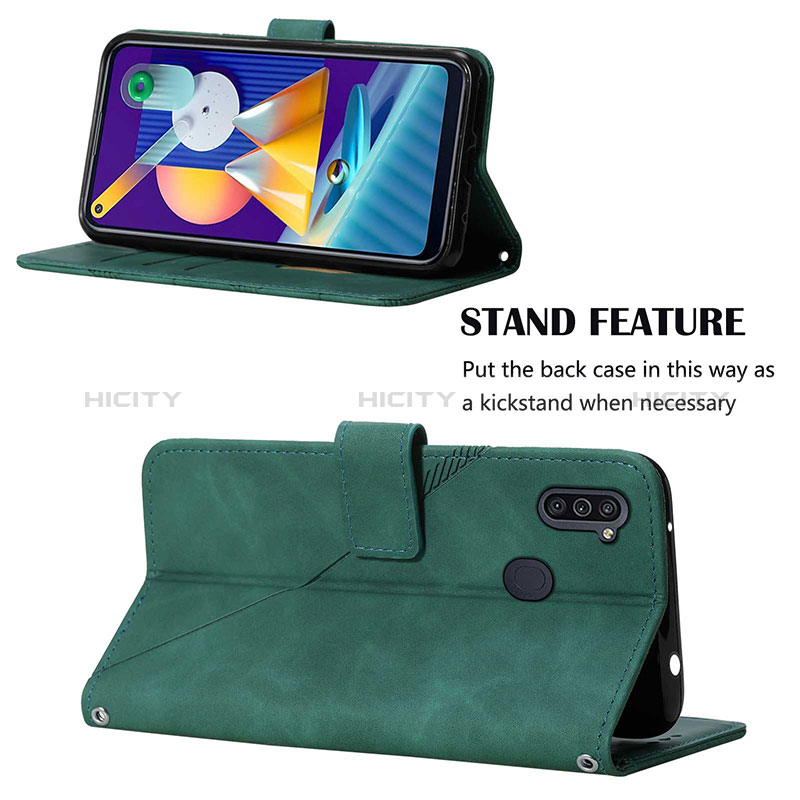 Handytasche Stand Schutzhülle Flip Leder Hülle Y03B für Samsung Galaxy A11