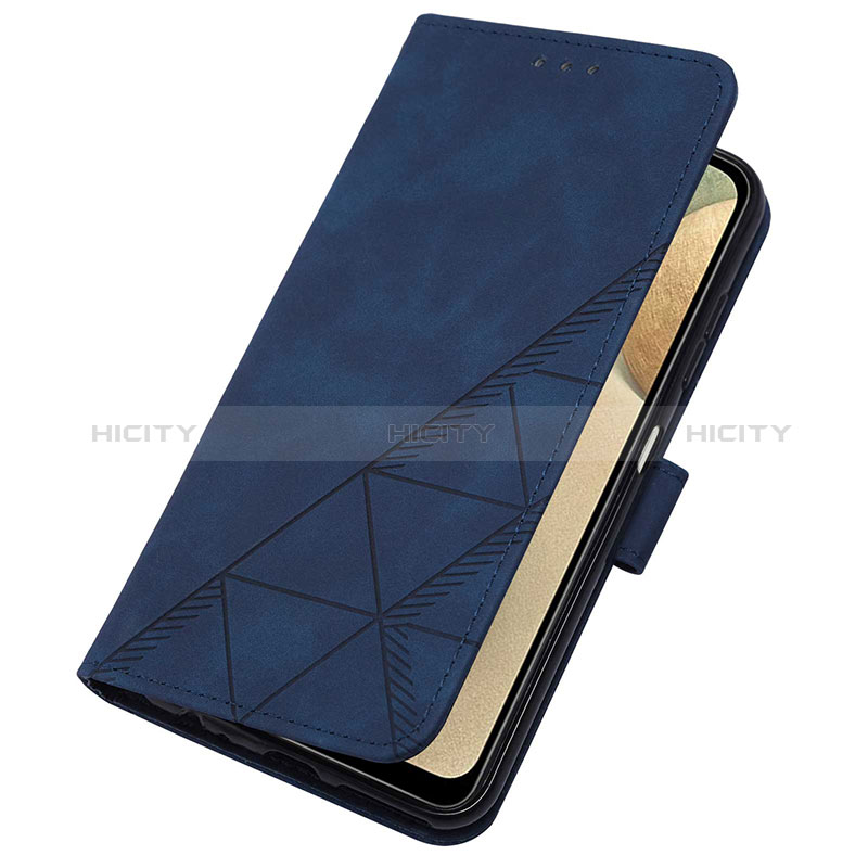 Handytasche Stand Schutzhülle Flip Leder Hülle Y03B für Samsung Galaxy A12 groß