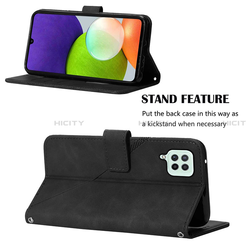 Handytasche Stand Schutzhülle Flip Leder Hülle Y03B für Samsung Galaxy A22 4G