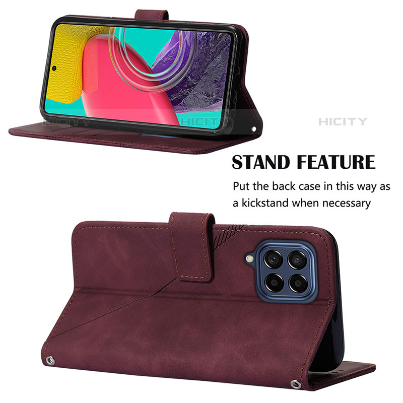 Handytasche Stand Schutzhülle Flip Leder Hülle Y03B für Samsung Galaxy M53 5G