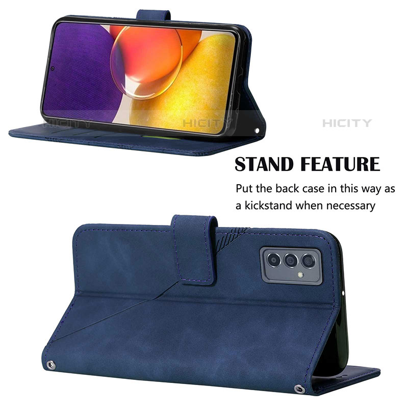 Handytasche Stand Schutzhülle Flip Leder Hülle Y03B für Samsung Galaxy Quantum2 5G