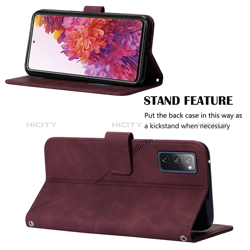 Handytasche Stand Schutzhülle Flip Leder Hülle Y03B für Samsung Galaxy S20 Lite 5G