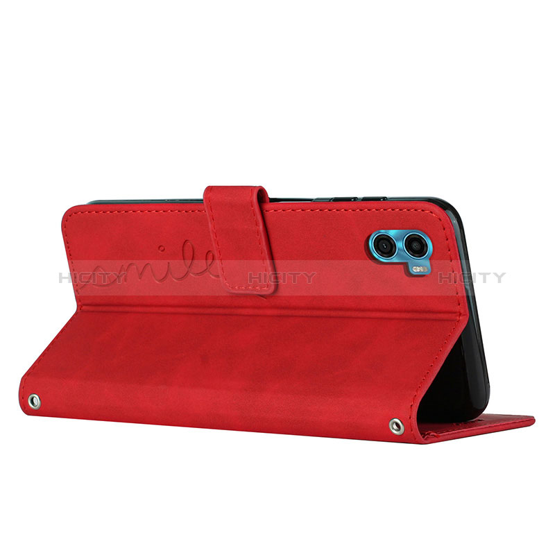 Handytasche Stand Schutzhülle Flip Leder Hülle Y03X für Motorola Moto E22S