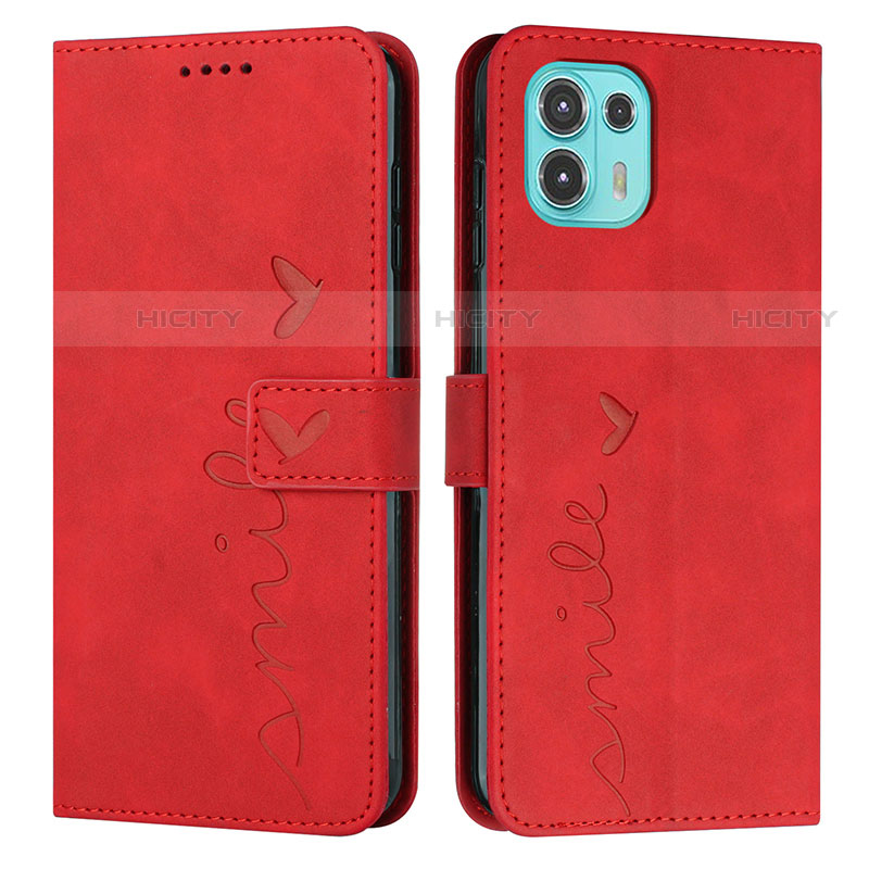 Handytasche Stand Schutzhülle Flip Leder Hülle Y03X für Motorola Moto Edge 20 Lite 5G Rot Plus