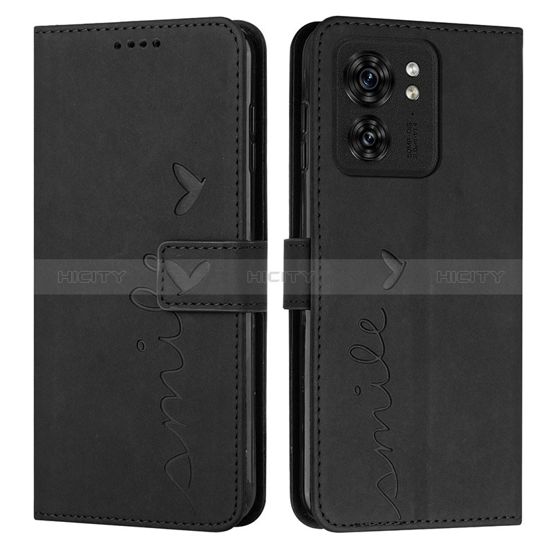 Handytasche Stand Schutzhülle Flip Leder Hülle Y03X für Motorola Moto Edge (2023) 5G Schwarz