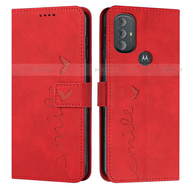 Handytasche Stand Schutzhülle Flip Leder Hülle Y03X für Motorola Moto G Power (2022) Rot