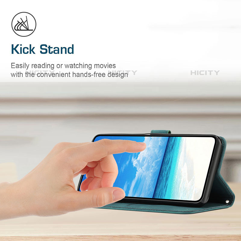 Handytasche Stand Schutzhülle Flip Leder Hülle Y03X für Oppo Reno6 5G groß