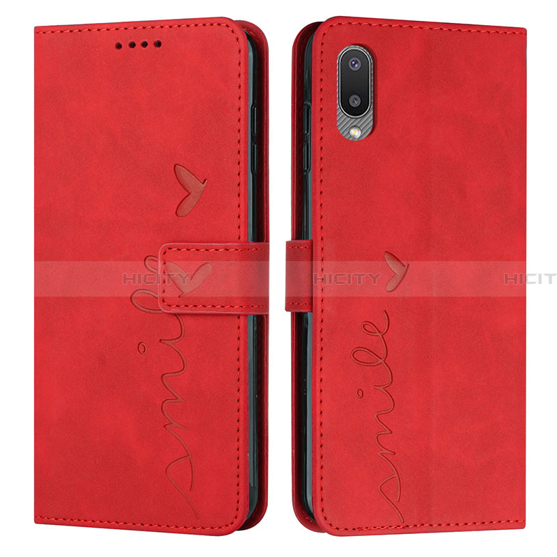 Handytasche Stand Schutzhülle Flip Leder Hülle Y03X für Samsung Galaxy A02 Rot