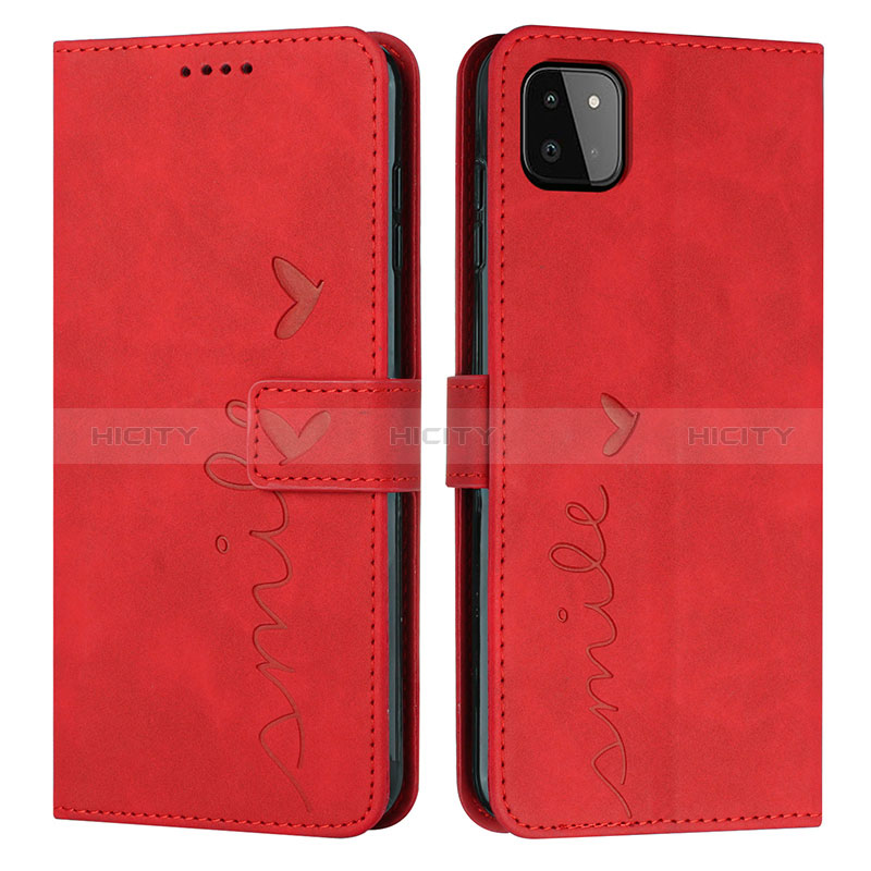 Handytasche Stand Schutzhülle Flip Leder Hülle Y03X für Samsung Galaxy A22s 5G Rot Plus