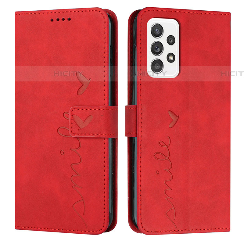 Handytasche Stand Schutzhülle Flip Leder Hülle Y03X für Samsung Galaxy A52 4G Rot