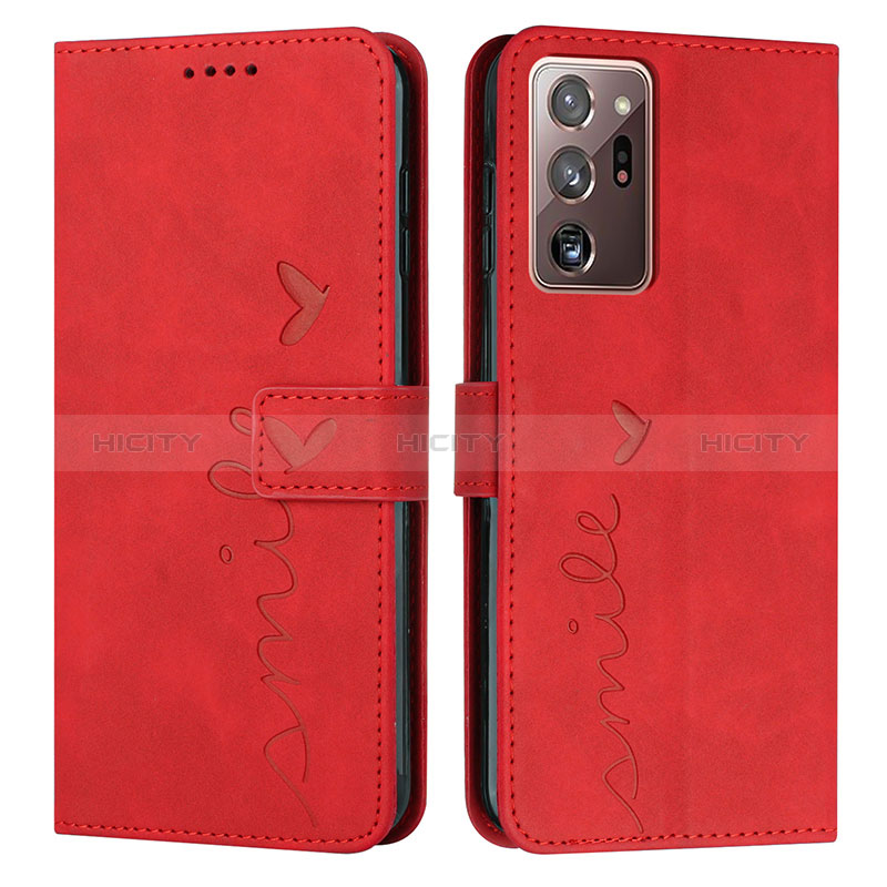 Handytasche Stand Schutzhülle Flip Leder Hülle Y03X für Samsung Galaxy Note 20 Ultra 5G Rot