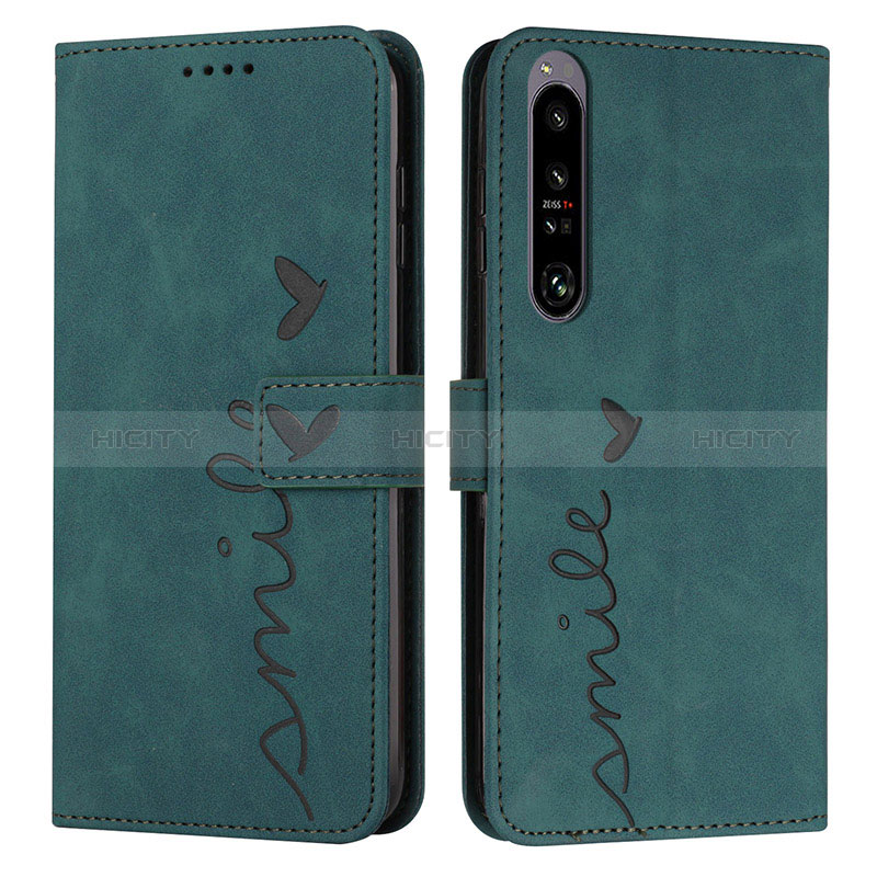 Handytasche Stand Schutzhülle Flip Leder Hülle Y03X für Sony Xperia 1 IV Grün