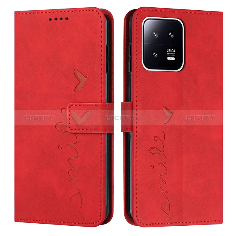Handytasche Stand Schutzhülle Flip Leder Hülle Y03X für Xiaomi Mi 13 5G Rot
