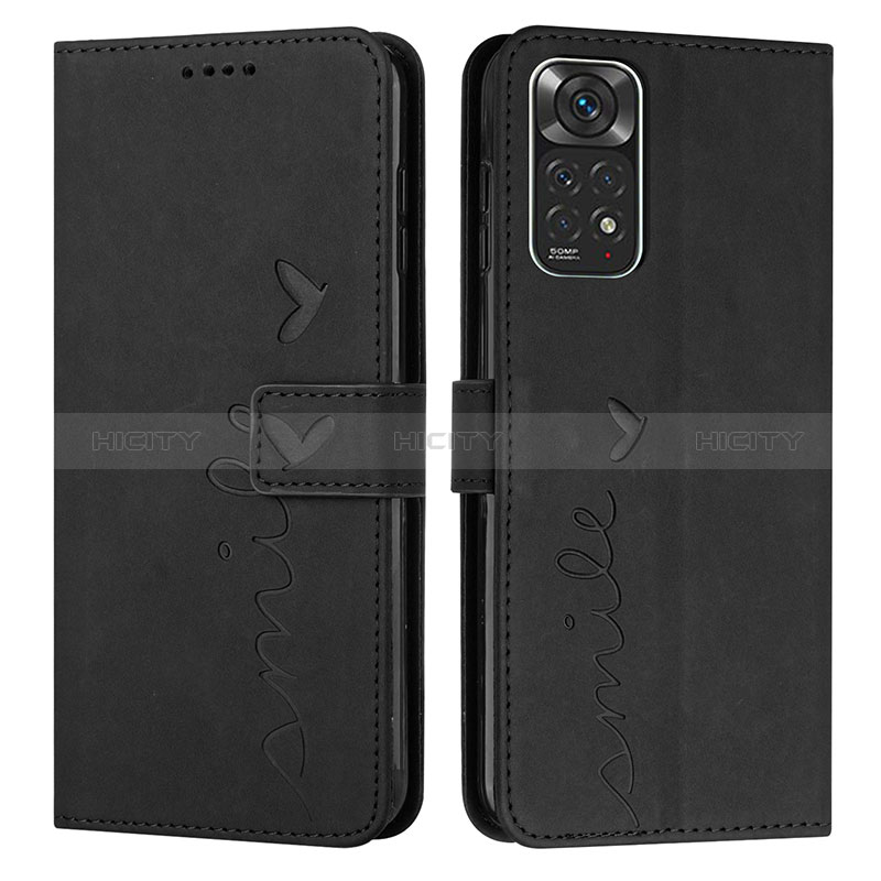 Handytasche Stand Schutzhülle Flip Leder Hülle Y03X für Xiaomi Redmi Note 11 4G (2022) Schwarz