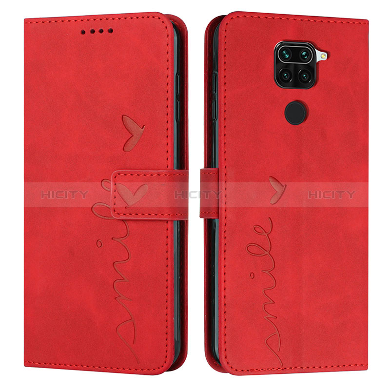 Handytasche Stand Schutzhülle Flip Leder Hülle Y03X für Xiaomi Redmi Note 9 Rot Plus