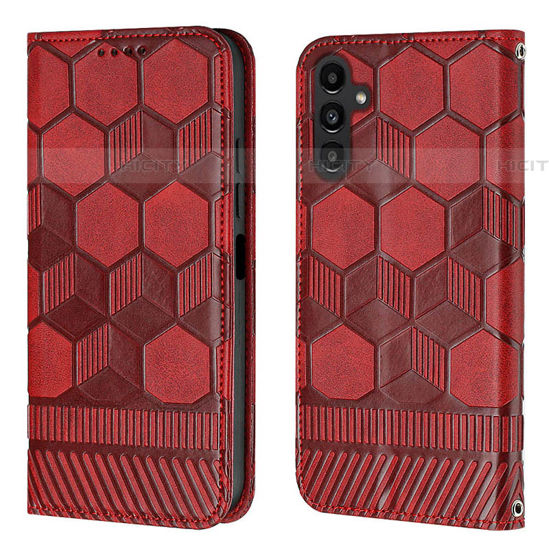 Handytasche Stand Schutzhülle Flip Leder Hülle Y04B für Samsung Galaxy A04s Rot