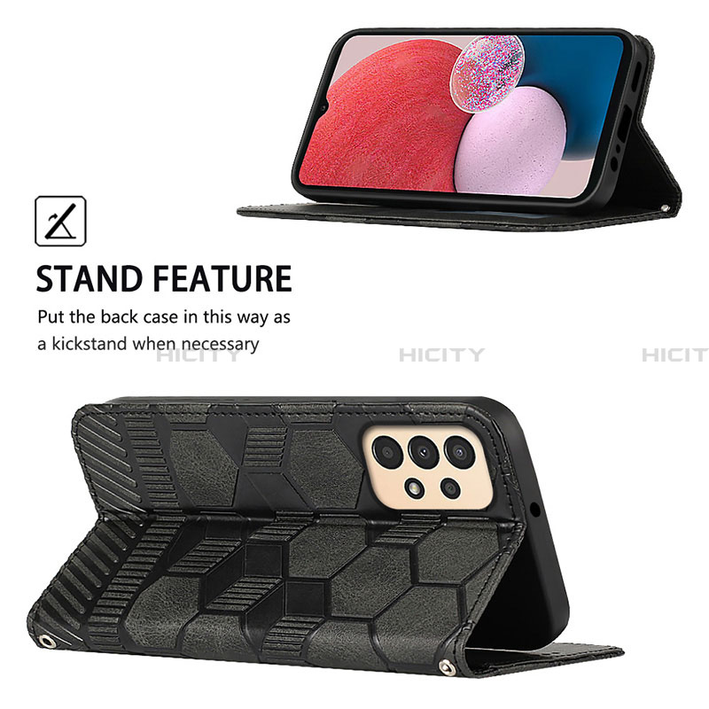 Handytasche Stand Schutzhülle Flip Leder Hülle Y04B für Samsung Galaxy A13 4G groß