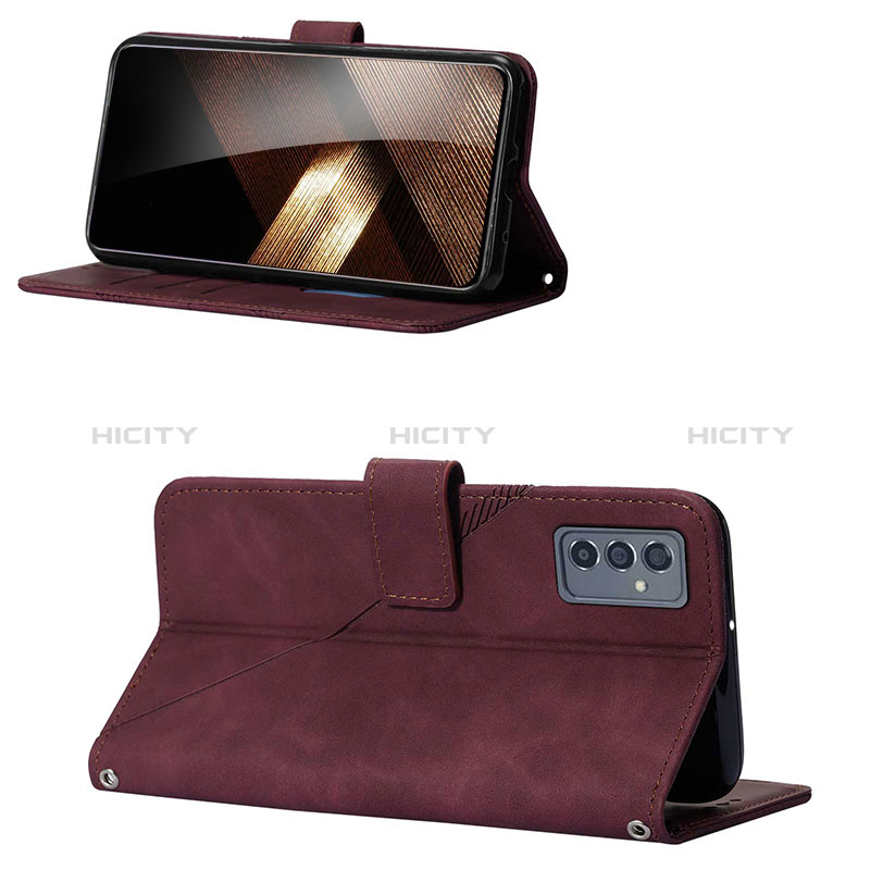 Handytasche Stand Schutzhülle Flip Leder Hülle Y04B für Samsung Galaxy A15 5G groß