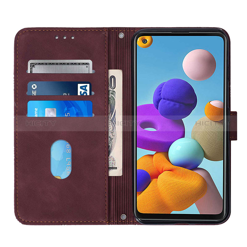 Handytasche Stand Schutzhülle Flip Leder Hülle Y04B für Samsung Galaxy A21s