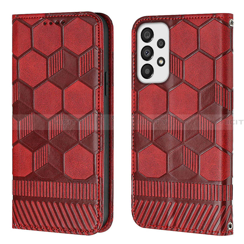 Handytasche Stand Schutzhülle Flip Leder Hülle Y04B für Samsung Galaxy A33 5G Rot