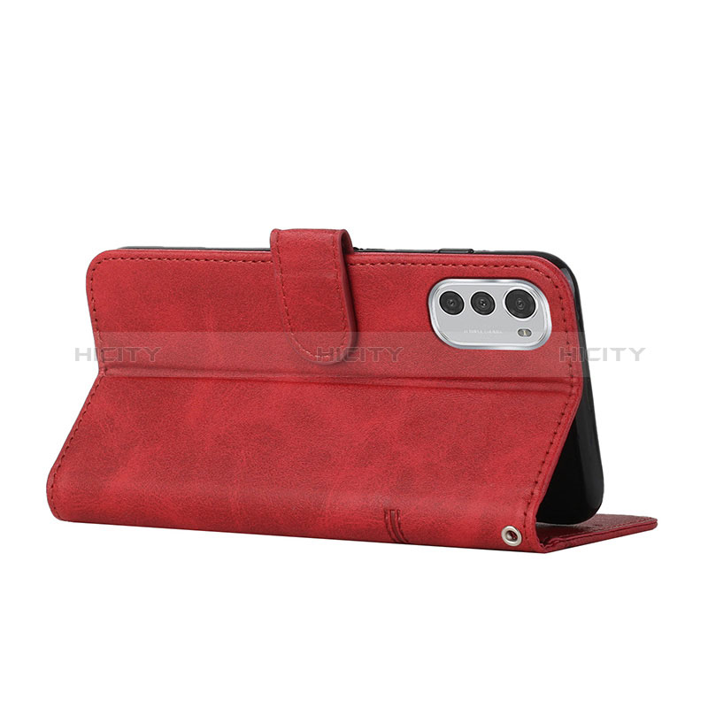 Handytasche Stand Schutzhülle Flip Leder Hülle Y04X für Motorola Moto E32 groß