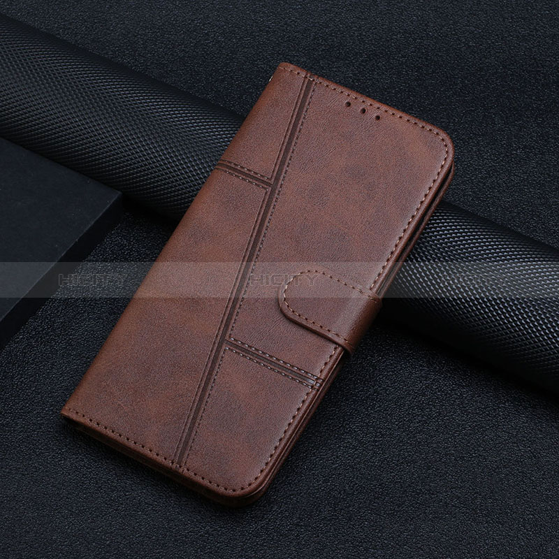 Handytasche Stand Schutzhülle Flip Leder Hülle Y04X für Motorola Moto Edge 30 Lite 5G Braun Plus