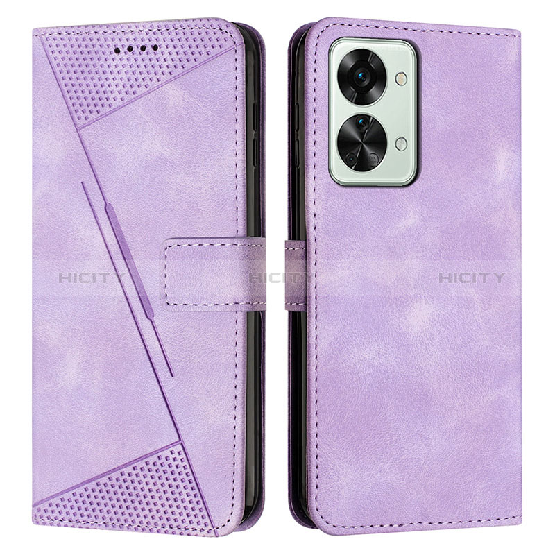 Handytasche Stand Schutzhülle Flip Leder Hülle Y04X für OnePlus Nord 2T 5G Violett