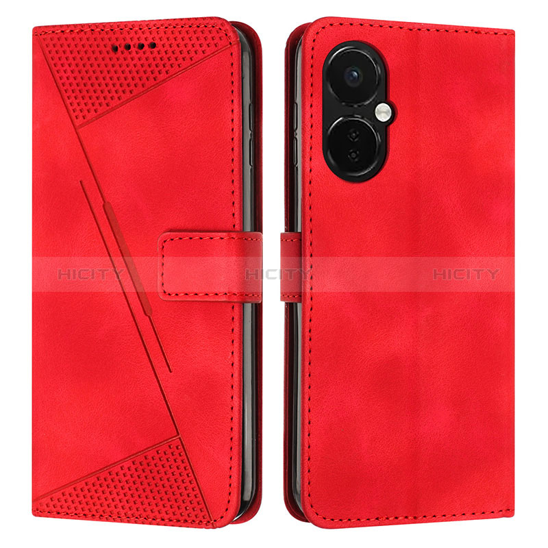 Handytasche Stand Schutzhülle Flip Leder Hülle Y04X für OnePlus Nord CE 3 5G Rot Plus