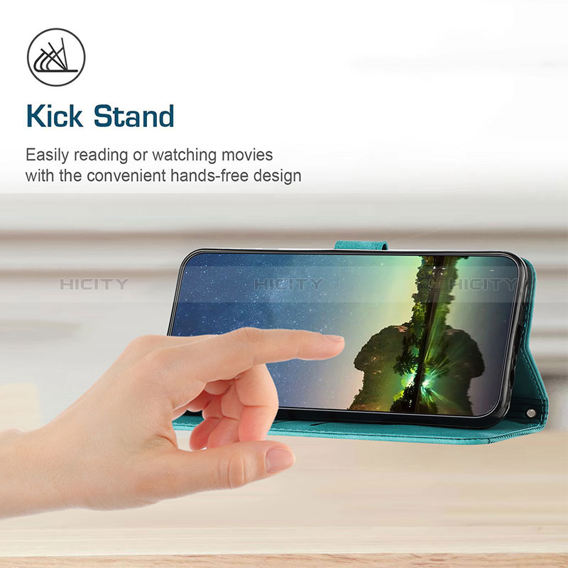 Handytasche Stand Schutzhülle Flip Leder Hülle Y04X für Oppo K11x 5G groß