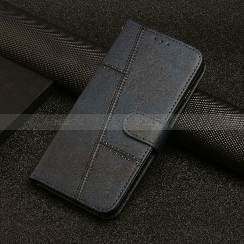 Handytasche Stand Schutzhülle Flip Leder Hülle Y04X für Samsung Galaxy F02S SM-E025F Blau