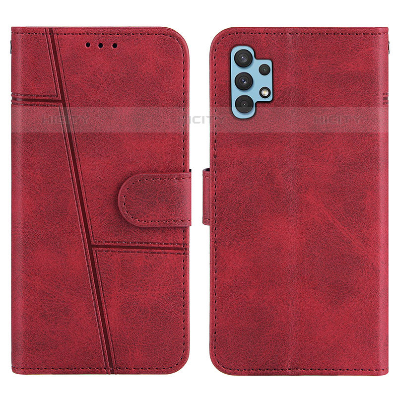 Handytasche Stand Schutzhülle Flip Leder Hülle Y04X für Samsung Galaxy M32 5G Rot