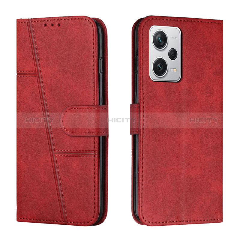 Handytasche Stand Schutzhülle Flip Leder Hülle Y04X für Xiaomi Redmi Note 12 Pro+ Plus 5G Rot Plus