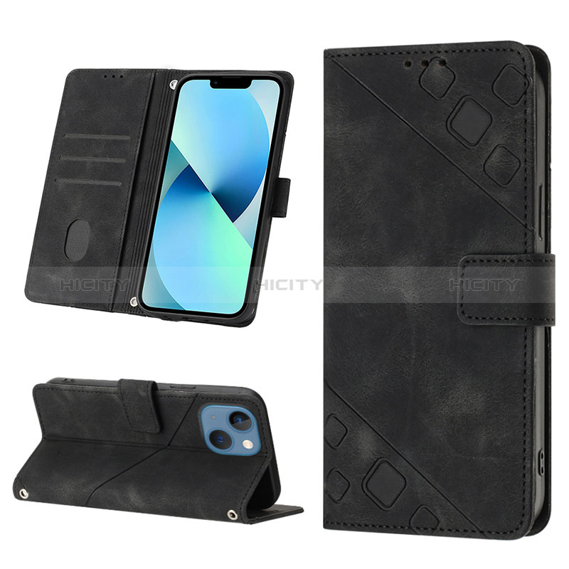 Handytasche Stand Schutzhülle Flip Leder Hülle Y05B für Apple iPhone 13 groß