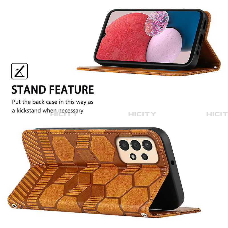 Handytasche Stand Schutzhülle Flip Leder Hülle Y05B für Samsung Galaxy A13 4G groß