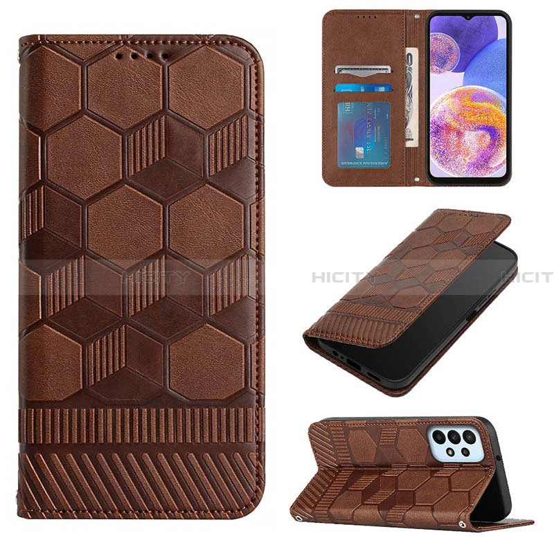 Handytasche Stand Schutzhülle Flip Leder Hülle Y05B für Samsung Galaxy A23 4G groß