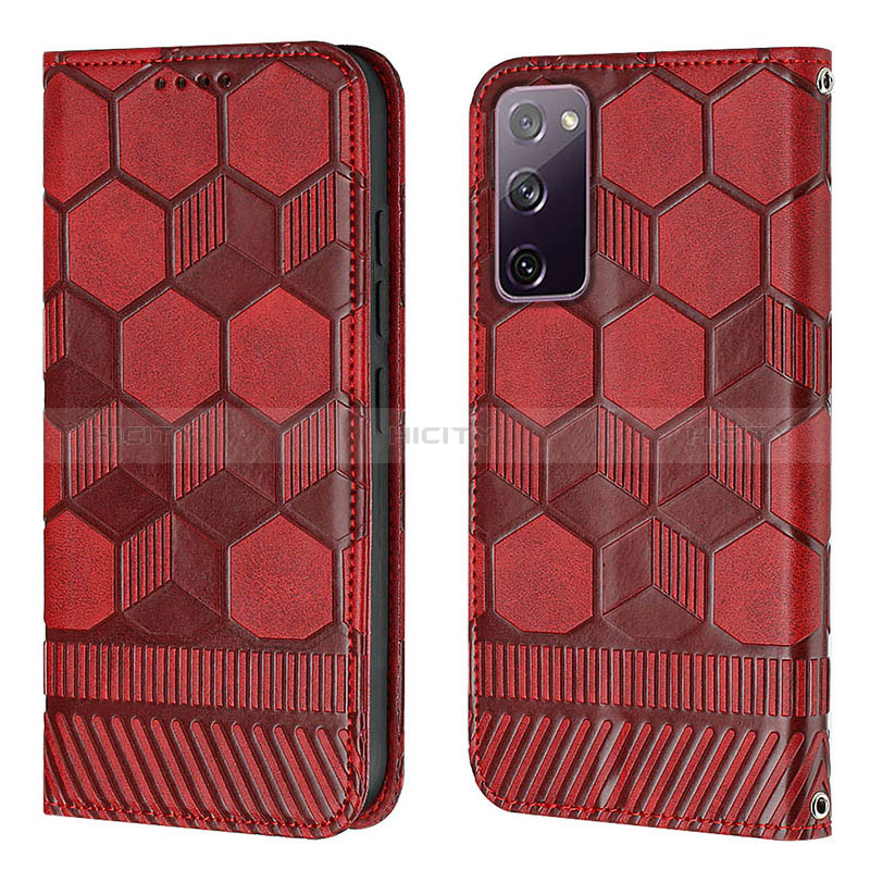 Handytasche Stand Schutzhülle Flip Leder Hülle Y05B für Samsung Galaxy S20 FE 5G Rot