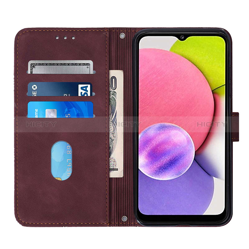 Handytasche Stand Schutzhülle Flip Leder Hülle Y06B für Samsung Galaxy A02s groß