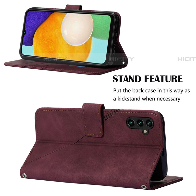 Handytasche Stand Schutzhülle Flip Leder Hülle Y06B für Samsung Galaxy A04s