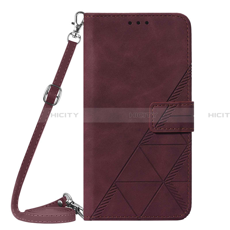 Handytasche Stand Schutzhülle Flip Leder Hülle Y06B für Samsung Galaxy F02S SM-E025F Fuchsie Plus