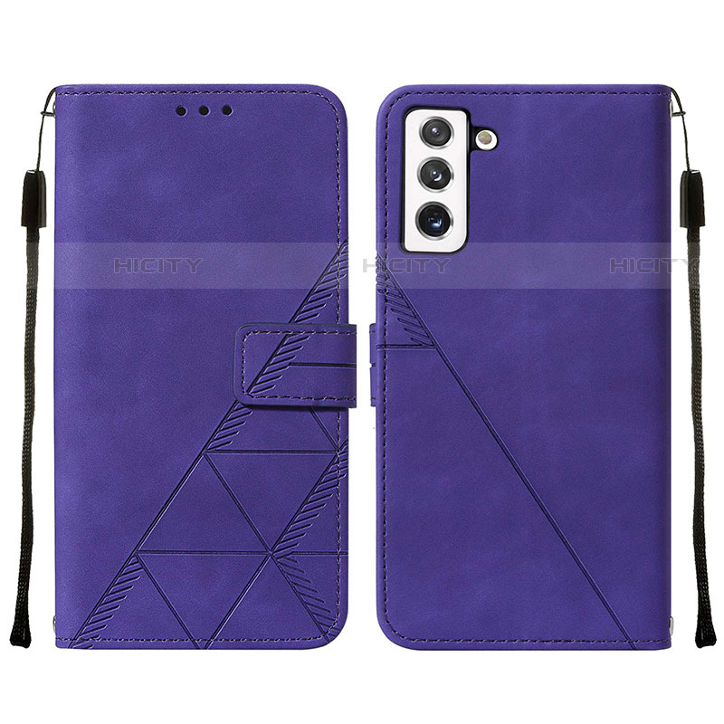 Handytasche Stand Schutzhülle Flip Leder Hülle Y07B für Samsung Galaxy S21 Plus 5G Violett