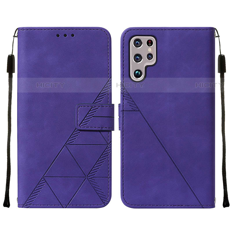 Handytasche Stand Schutzhülle Flip Leder Hülle Y07B für Samsung Galaxy S23 Ultra 5G Violett Plus