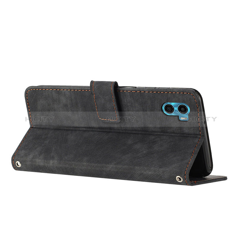 Handytasche Stand Schutzhülle Flip Leder Hülle Y07X für Motorola Moto E22S