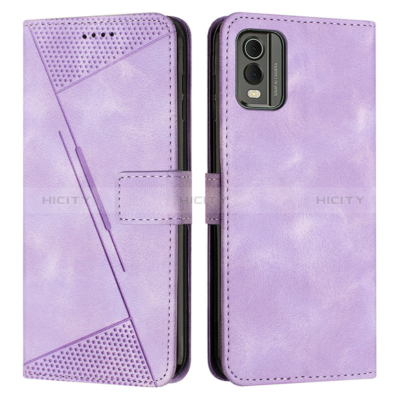 Handytasche Stand Schutzhülle Flip Leder Hülle Y07X für Nokia C32 Violett