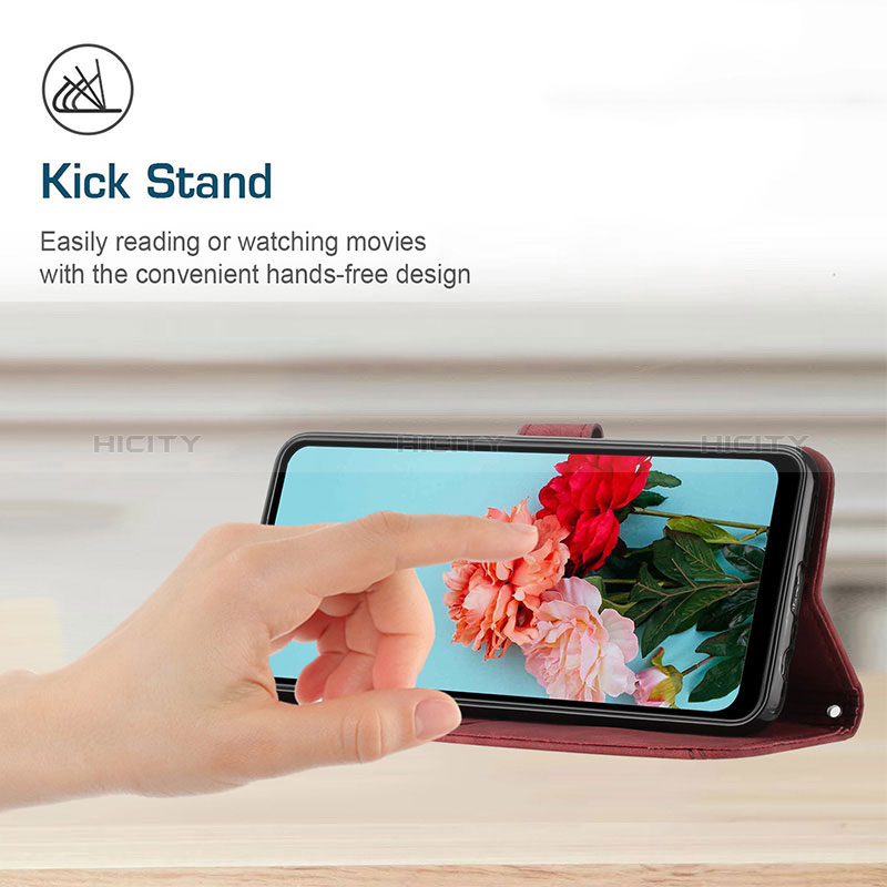 Handytasche Stand Schutzhülle Flip Leder Hülle Y07X für Realme 10 4G groß