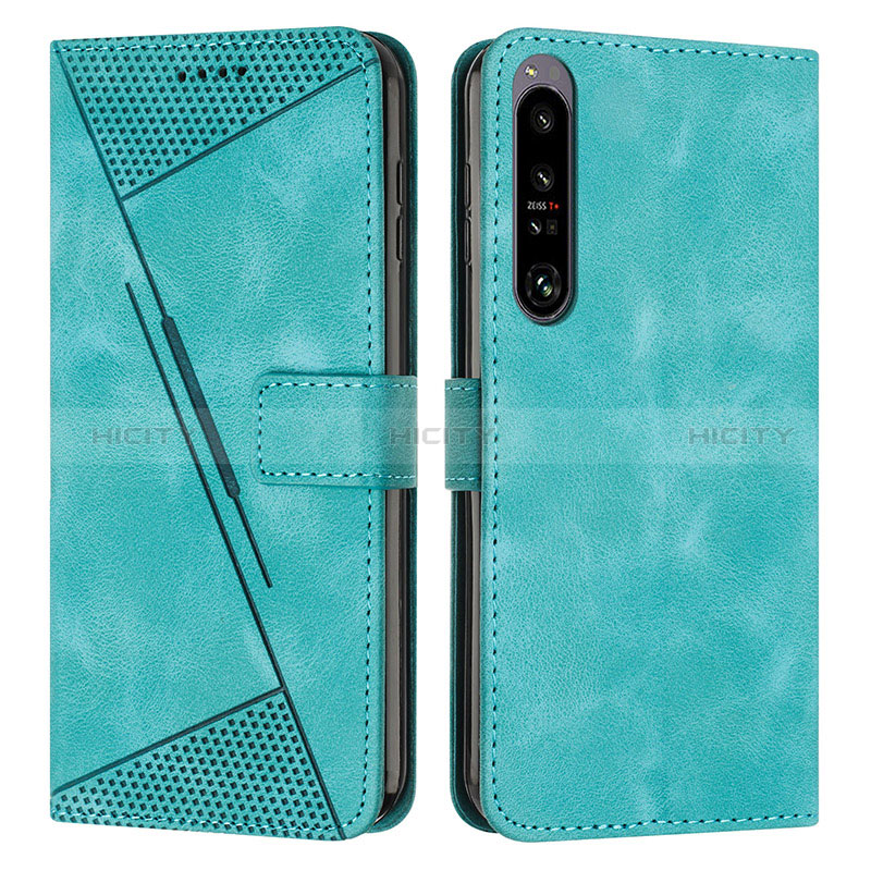 Handytasche Stand Schutzhülle Flip Leder Hülle Y07X für Sony Xperia 1 IV Grün