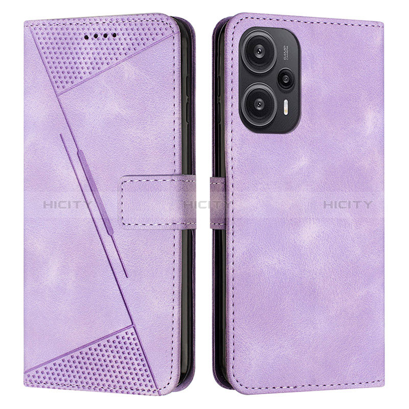 Handytasche Stand Schutzhülle Flip Leder Hülle Y07X für Xiaomi Poco F5 5G Violett