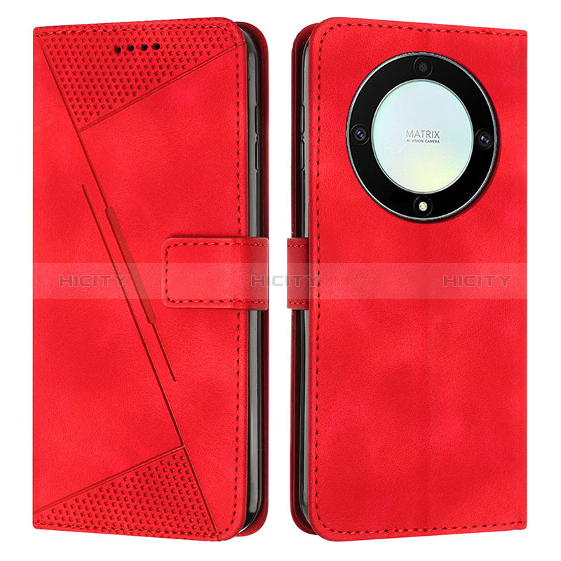 Handytasche Stand Schutzhülle Flip Leder Hülle Y08X für Huawei Honor Magic5 Lite 5G Rot Plus