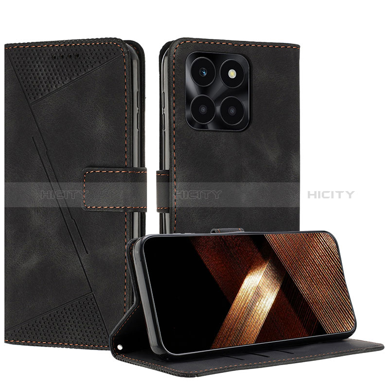 Handytasche Stand Schutzhülle Flip Leder Hülle Y08X für Huawei Honor X6a groß