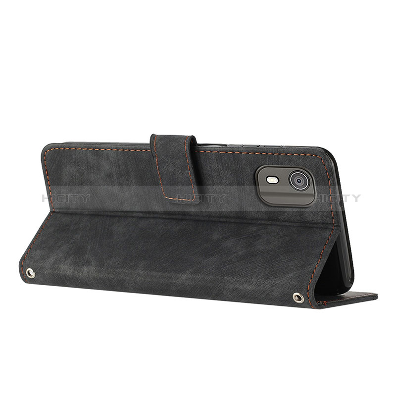 Handytasche Stand Schutzhülle Flip Leder Hülle Y08X für Nokia C02